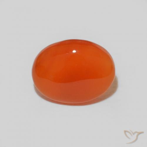1.63 ct Oval Carnelian, 9.2 x 7 mm From India, Photo A