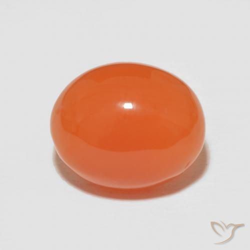 5.63 ct Oval Carnelian, 12.2 x 10.1 mm From India, Photo A