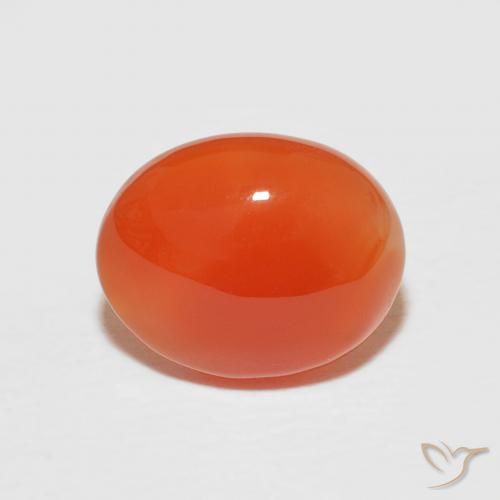 2.44 ct Oval Carnelian, 10.1 x 8.2 mm From India, Photo A