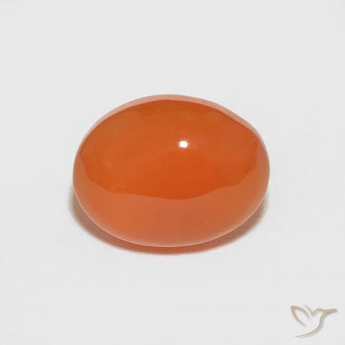 1,78 ct ovaler Karneol, 8,9 x 6,8 mm aus Indien, Photo A