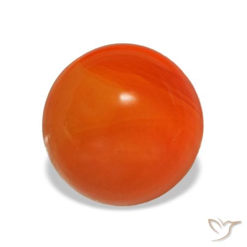 1.98ct Orange Carnelian, Round, Transparent