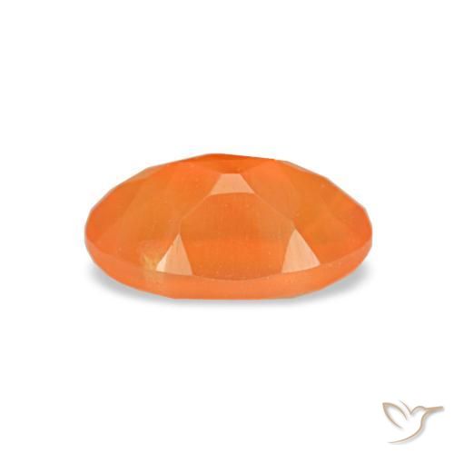 Carnelian Gemstone in 6 x 4 mm (calibrated) Size for Sale, Carnelian Stone in Intense Orange Color