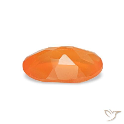 Carnelian Gemstone in 6 x 4 mm (calibrated) Size for Sale, Carnelian Stone in Intense Orange Color