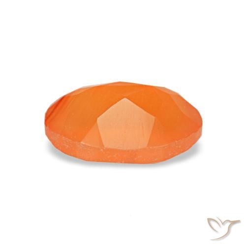 Carnelian Gemstone in 6 x 4 mm (calibrated) Size for Sale, Carnelian Stone in Intense Orange Color