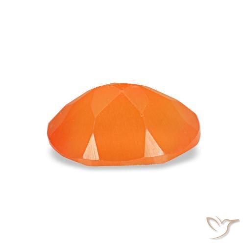 Carnelian Gemstone in 6 x 4 mm (calibrated) Size for Sale, Carnelian Stone in Medium Orange Color