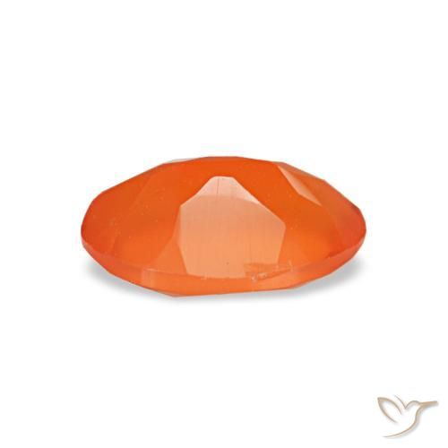 Carnelian Gemstone in 6 x 4 mm (calibrated) Size for Sale, Carnelian Stone in Intense Orange Color