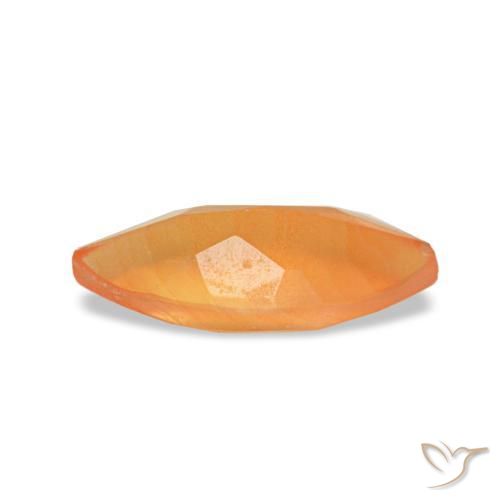 Carnelian Gemstone in 8 x 4 mm (calibrated) Size for Sale, Carnelian Stone in Apricot Orange Color