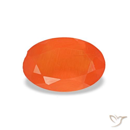 0.34ct Orange Carnelian, Oval, Transparent