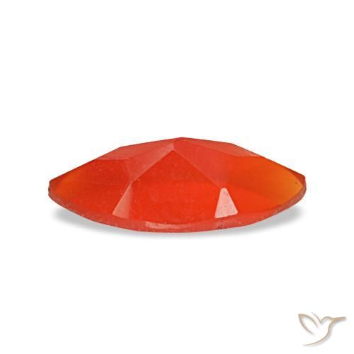 Carnelian Gemstone in 8 x 4 mm (calibrated) Size for Sale, Carnelian Stone in Medium Orange Color