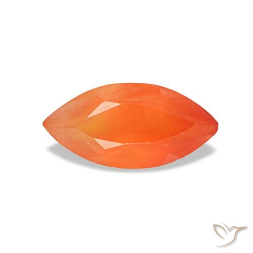 0.47ct Orange Carnelian, Marquise, Transparent
