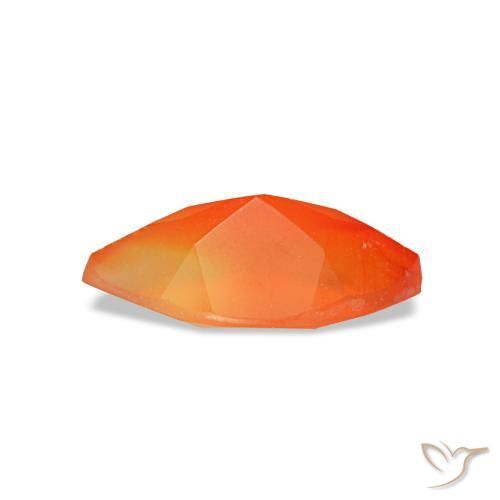 Carnelian Gemstone in 8 x 4 mm (calibrated) Size for Sale, Carnelian Stone in Bright Orange Color