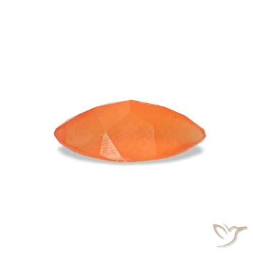 Carnelian Gemstone in 5 x 2.5 mm (calibrated) Size for Sale, Carnelian Stone in Bright Orange Color