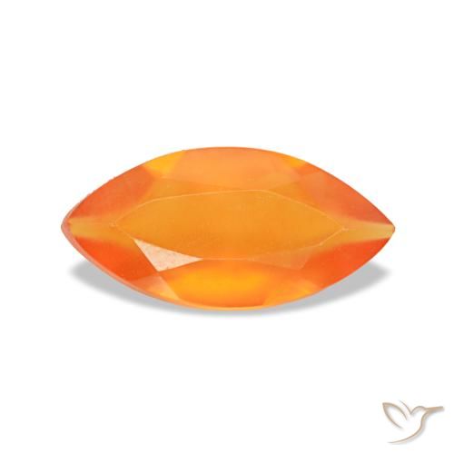 0.39ct Orange Carnelian, Marquise, Transparent