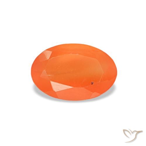 0.38ct Orange Carnelian, Oval, Transparent