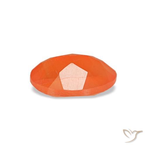 Carnelian Gemstone in 6 x 4 mm (calibrated) Size for Sale, Carnelian Stone in Medium Orange Color