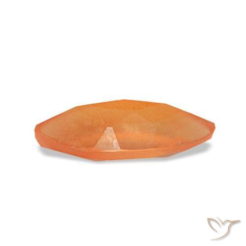 Carnelian Gemstone in 8 x 4 mm (calibrated) Size for Sale, Carnelian Stone in Medium Orange Color
