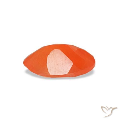 Carnelian Gemstone in 6 x 4 mm (calibrated) Size for Sale, Carnelian Stone in Bright Orange Color