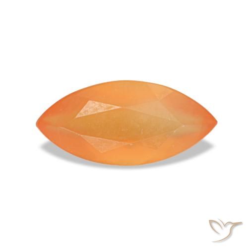 0.35ct Orange Carnelian, Marquise, Transparent