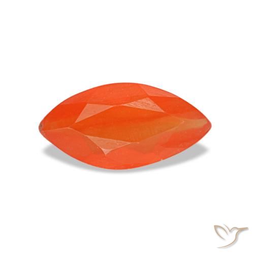 0.44ct Red Carnelian, Marquise, Transparent