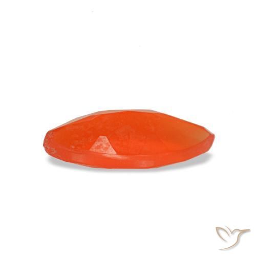Carnelian Gemstone in 8 x 4 mm (calibrated) Size for Sale, Carnelian Stone in Bright Crimson Red-Orange Color