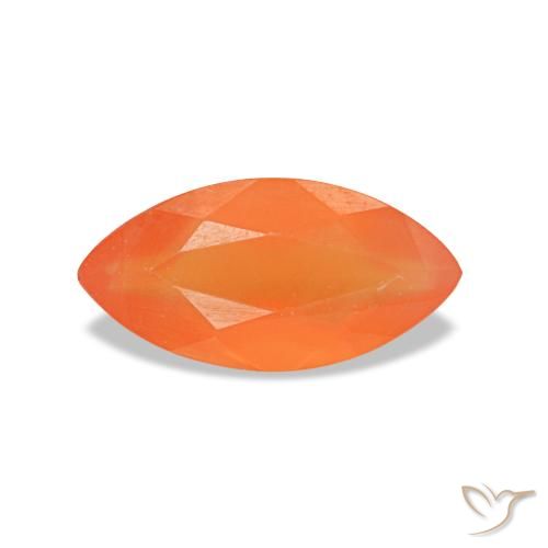 0.36ct Orange Carnelian, Marquise, Transparent