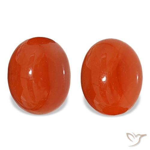 5.73ctw Red Carnelian, Oval, Translucent