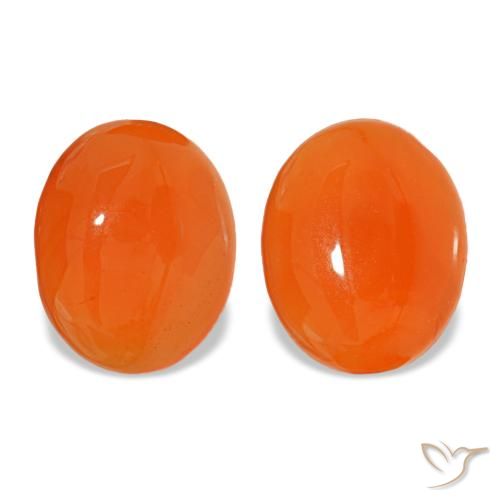 4.41ctw Orange Carnelian, Oval, Translucent