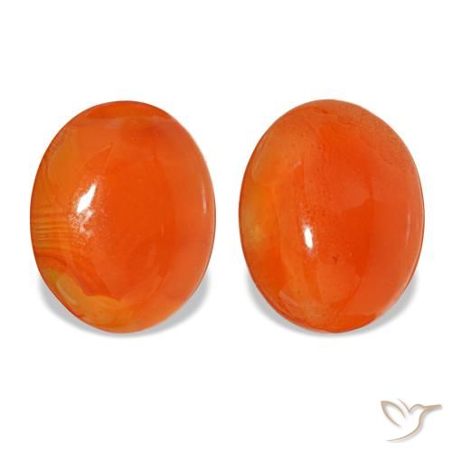 4.23ctw Orange Carnelian, Oval, Translucent