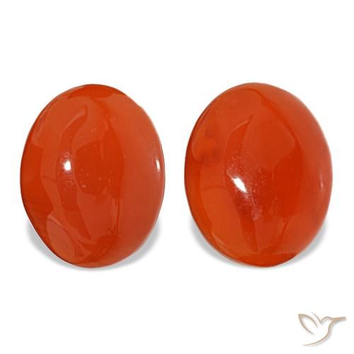4.56ctw Orange Carnelian, Oval, Translucent