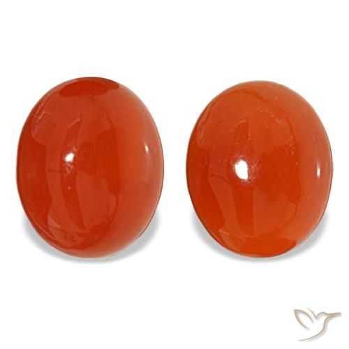 7.26ctw Red Carnelian, Oval, Translucent