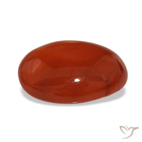 Carnelian Gemstone in 10 x 8 mm (calibrated) Size for Sale, Carnelian Stone in Fire Red Tone Color