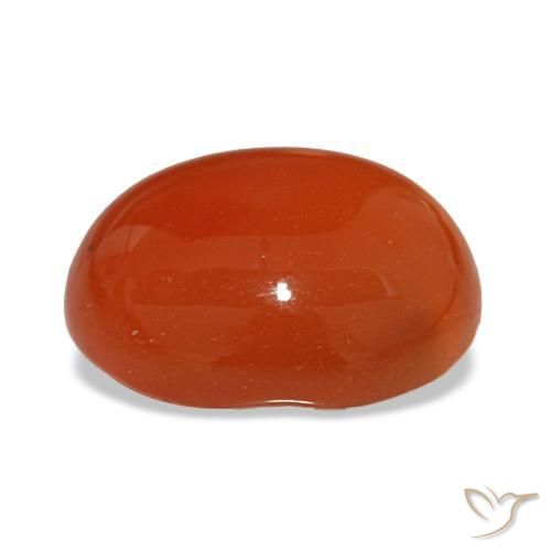 Carnelian Gemstone in 10 x 8 mm (calibrated) Size for Sale, Carnelian Stone in Light Red Color