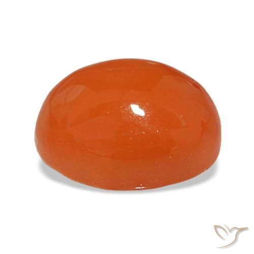 Carnelian Gemstone in 9 x 7 mm (calibrated) Size for Sale, Carnelian Stone in Fire Red Color