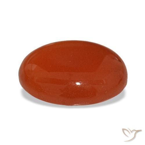 Carnelian Gemstone in 10 x 8 mm (calibrated) Size for Sale, Carnelian Stone in Light Orange Red Color