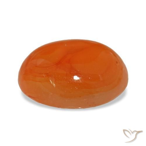 Carnelian Gemstone in 11 x 9 mm (calibrated) Size for Sale, Carnelian Stone in Medium Red Color