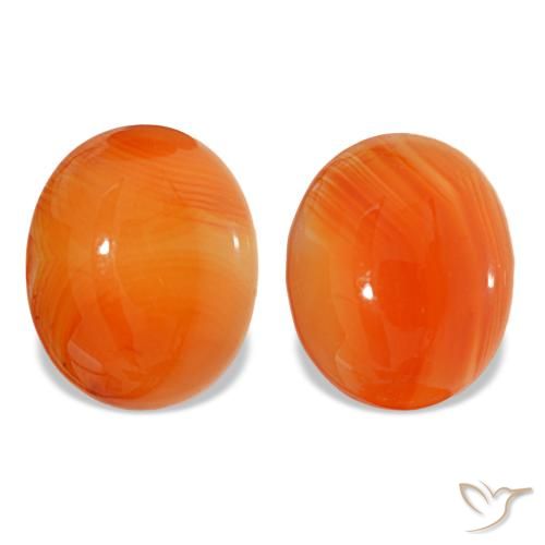 6.66ctw Orange Carnelian, Oval, Translucent