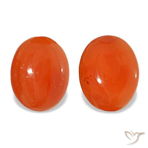 3.64ctw Orange Carnelian, Oval, Translucent