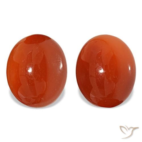 5.88ctw Orange Carnelian, Oval, Translucent