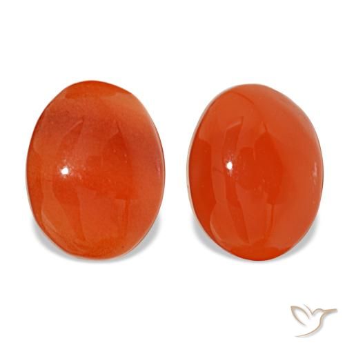 4.25ctw Orange Carnelian, Oval, Translucent