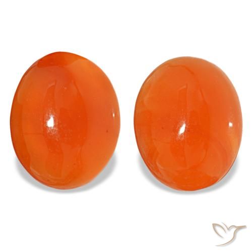 4.71ctw Orange Carnelian, Oval, Translucent