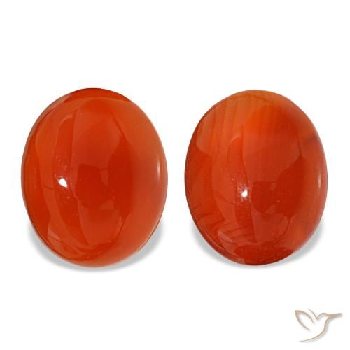 6.25ctw Orange Carnelian, Oval, Translucent