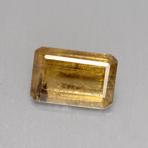 4.12 ct Brown Cassiterite Gemstone, Cassiterite Gem in Octagon Facet Shape for Sale.