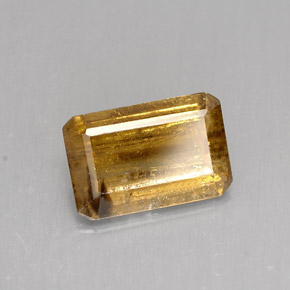 4.12 ct Brown Cassiterite Stone, Natural Cassiterite in Octagon Facet Shape for Sale