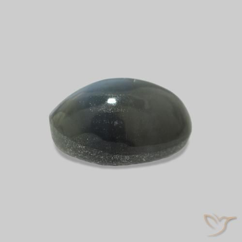 Cat's Eye Alexandrite Gemstone in 4.5 x 6.6 mm Size for Sale, Cat's Eye Alexandrite Stone in Medium Grey Color