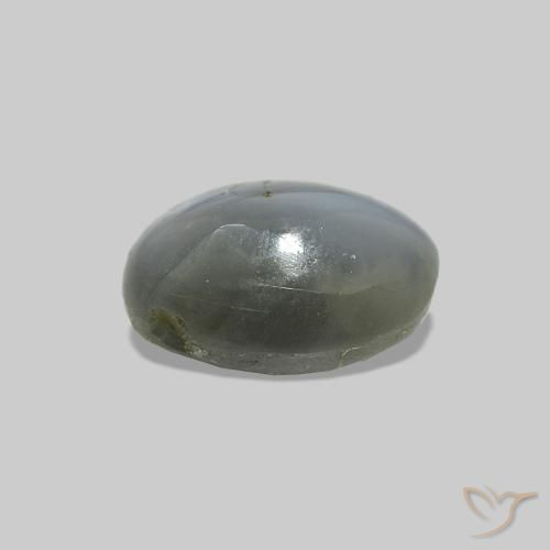 Cat's Eye Alexandrite Gemstone in 6 x 4.3 mm Size for Sale, Cat's Eye Alexandrite Stone in Medium Green Color