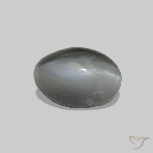 0.78 ct Gray Cat's Eye Alexandrite Stone, Natural Cat's Eye Alexandrite in Oval Cabochon Shape for Sale