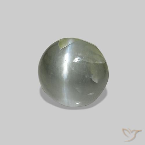 0.51 ct Green Cat's Eye Alexandrite Stone, Natural Cat's Eye Alexandrite in Oval Cabochon Shape for Sale