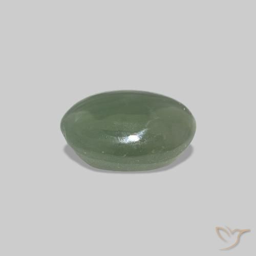 Cat's Eye Alexandrite Gemstone in 5.6 x 4.5 mm Size for Sale, Cat's Eye Alexandrite Stone in Medium Green Color