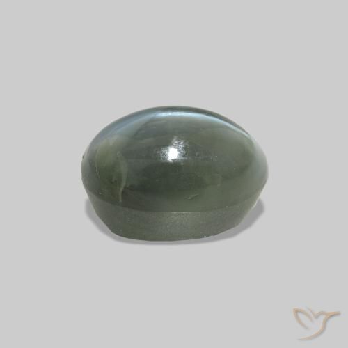 Cat's Eye Alexandrite Gemstone in 5.5 x 3.8 mm Size for Sale, Cat's Eye Alexandrite Stone in Green Color