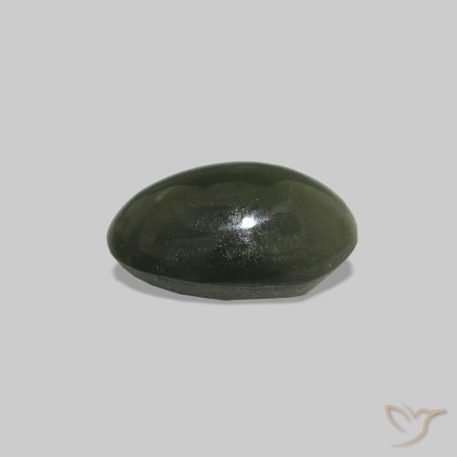 Cat's Eye Alexandrite Gemstone in 5.8 x 4.2 mm Size for Sale, Cat's Eye Alexandrite Stone in Medium Green Color